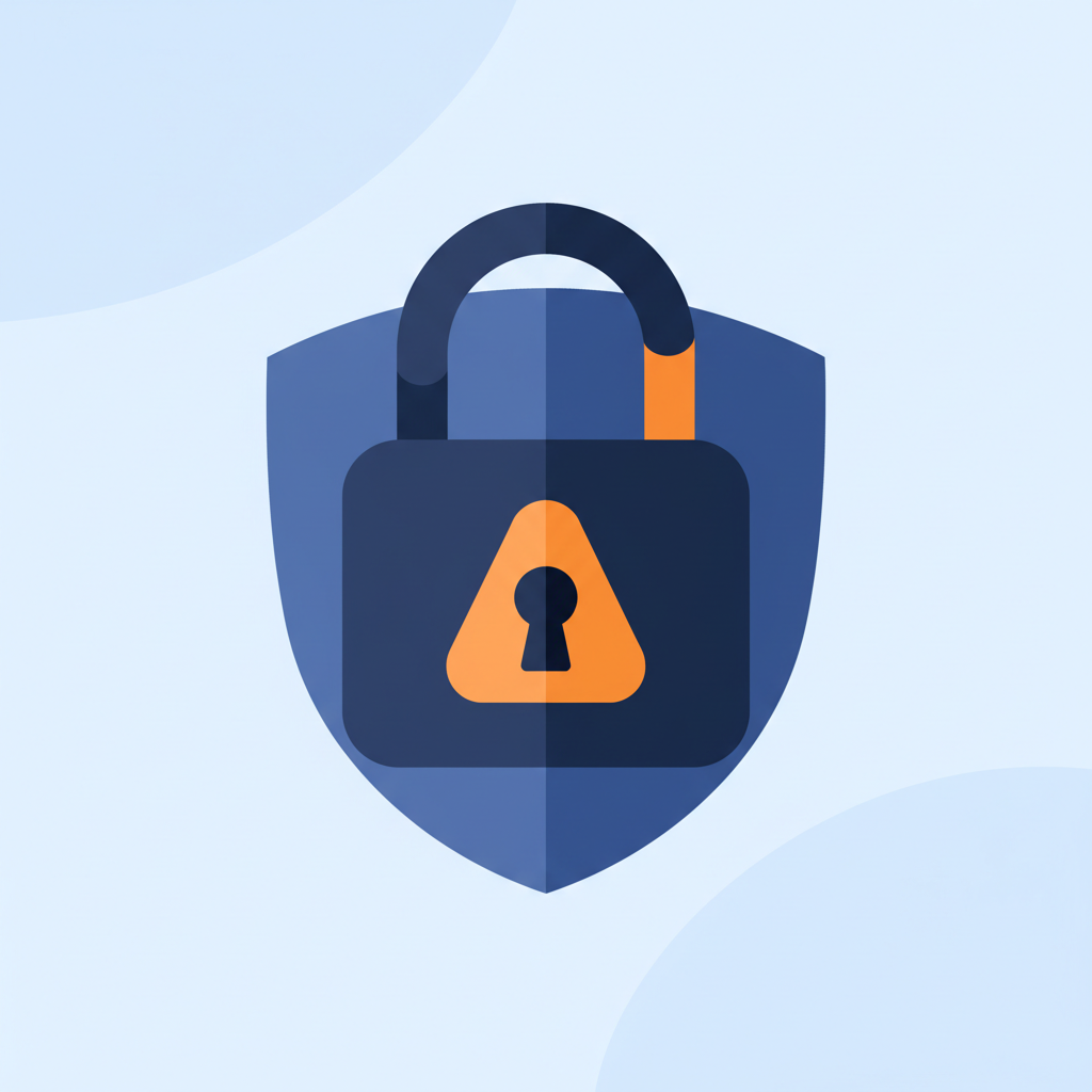 a padlock icon with a shield background, representing data protection and encryption standards