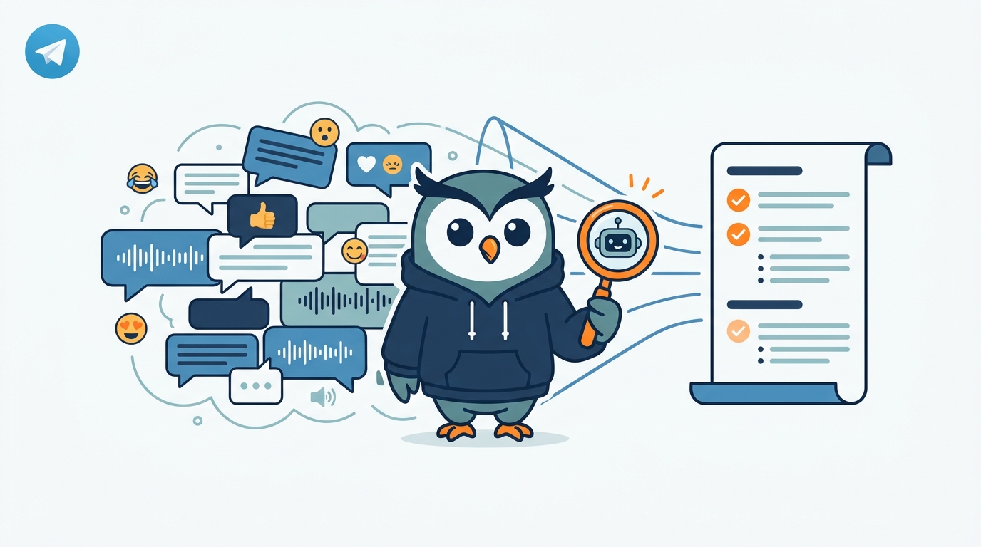 Как находить важное в шумных Telegram-чатах с помощью AI